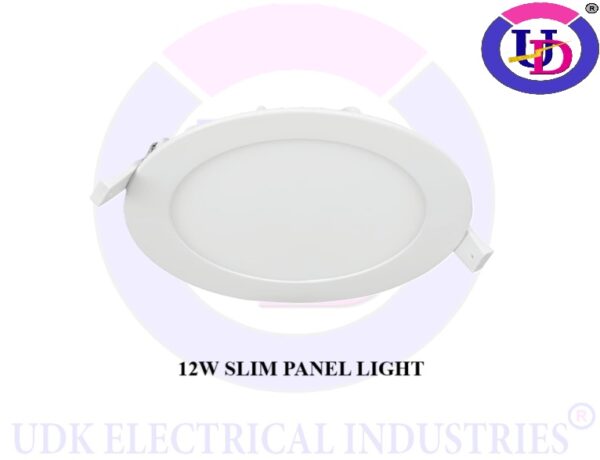 UDK 12-Watt Round LED Slim Panel Light (Warm White)