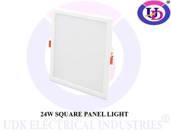 UDK 24 WATT False Ceiling PC Body Square Shape LED Panel Light, IP 20 Rating, DUST Proof, Indoor USE, HPF Driver, 2 Year Warranty (Cool White)