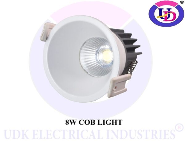 UDK 8W Cob Light |For Home And Kitchen| Low Power Consumption & High Efficiency| 8 Watt |Cool Day Light (WARM WHITE)