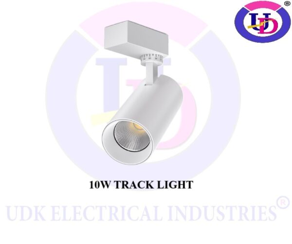 UDK 10W (Body Color: White) LED Track Light -  White (4000K) | Pack of 1 | Beam Angle: 36° | Up to 85 Lumens per Watt | Appication for Kitchen, Living Room & Malls